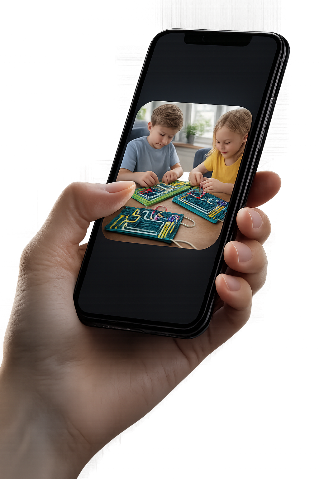Milio AI produktfotografering - smartphone produktbillede transformeret til professionelt e-handelsbillede